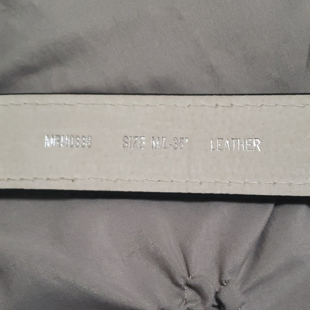 Leather western belt w rhine stone - Picture 2 of 3
